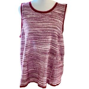 Vanessa Virginia by Anthropologie. Red Sleeveless Blouse. NWT. Size XL.